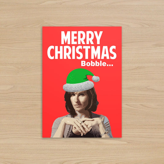 Jackie Goodman Friday Night Dinner Christmas Card – Merry Christmas Bobble