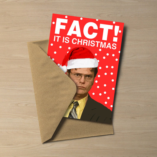 Dwight Schrute Christmas Card | FACT! It Is Christmas