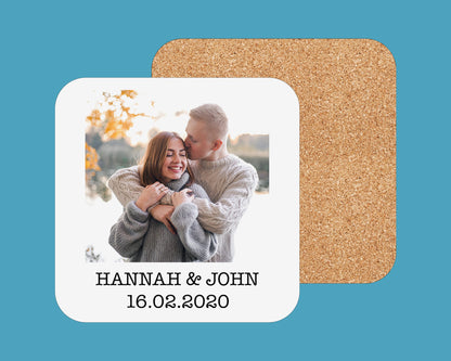 Personalized Photo Coaster | Custom Wooden Gift | 9x9cm Gloss