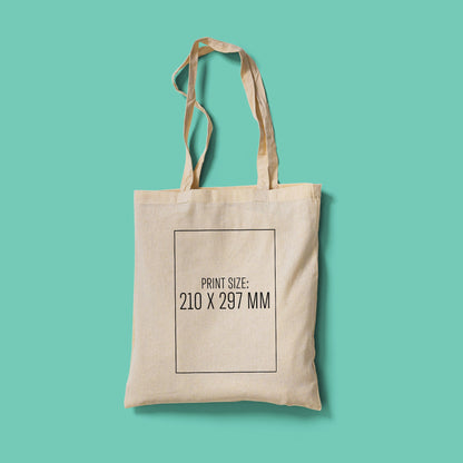 Personalised Tote Bag with Custom Photo or Text Printing