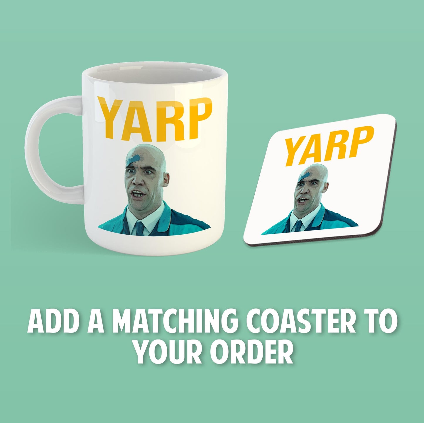 Hot Fuzz Mug: Yarp - Michael Armstrong Graphic Mug