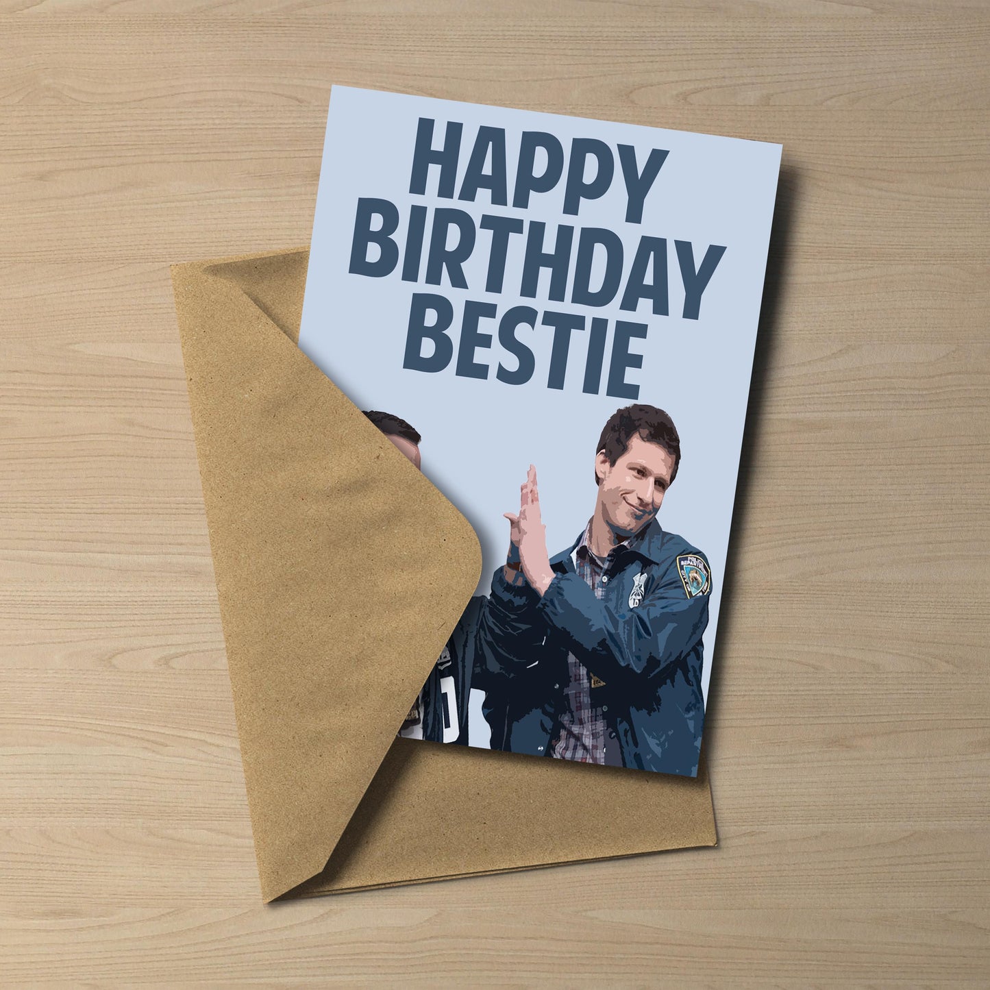 Brooklyn Nine-Nine Birthday Card – Jake and Charles Happy Birthday Bestie