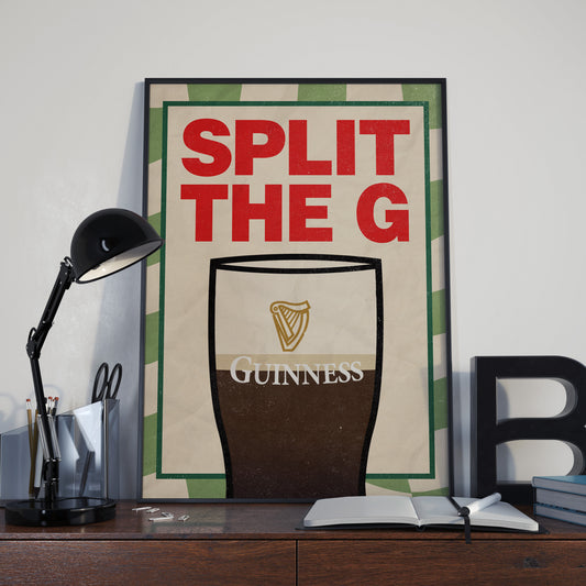Guinness Split the G Poster