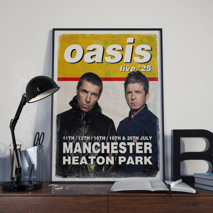 Oasis Heaton Park '25 poster