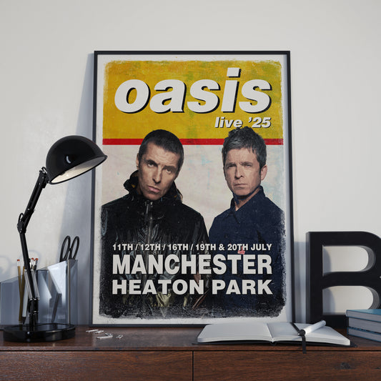 Oasis Heaton Park '25 poster
