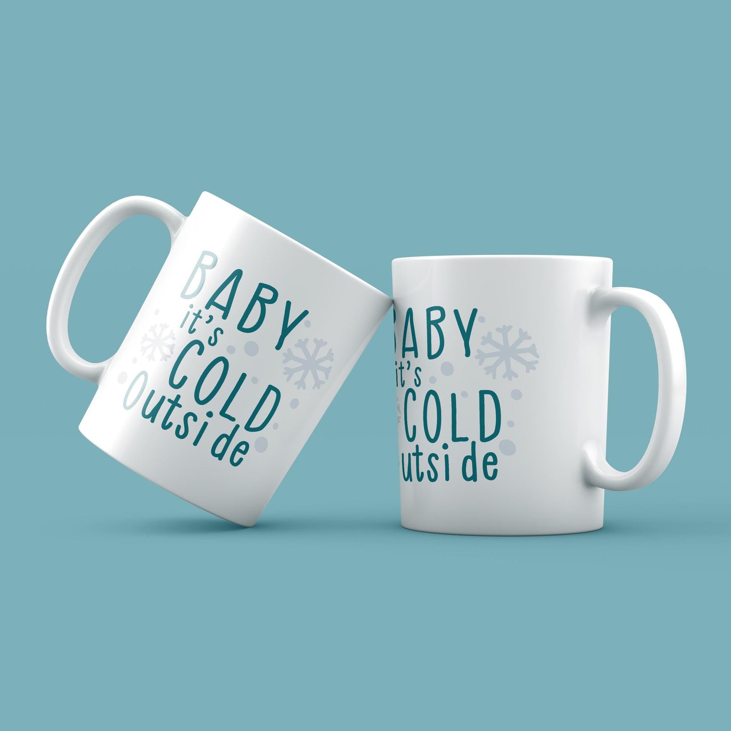 Baby It's Cold Outside Christmas Mug – 11oz Ceramic Festive Coffee Cup