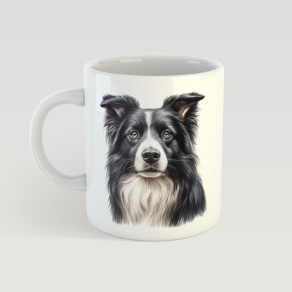Personalised Dog Mug Custom Breed Portrait and Name