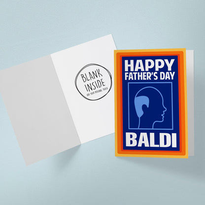 Baldi Father's Day Card – Funny Aldi Inspired Design 5x7