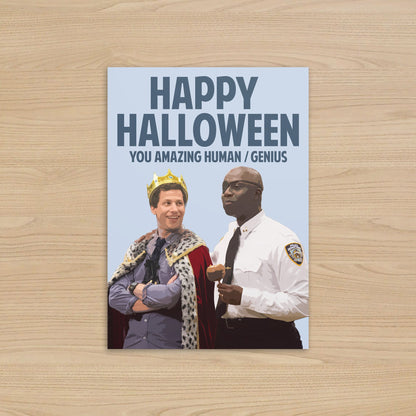 Brooklyn Nine Nine Halloween Heist Card – Amazing Human / Genius – 5x7 Birthday Card