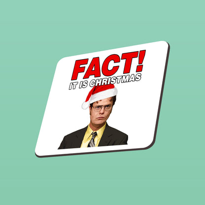 Dwight Schrute Christmas Mug: Fact It Is Christmas