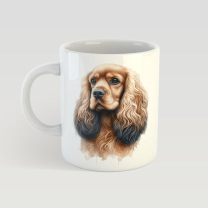 Personalised Dog Mug Custom Breed Portrait and Name