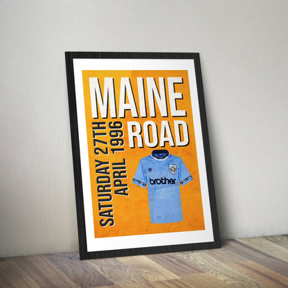Oasis Wall Art Maine Road Poster