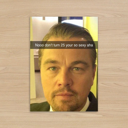 Leonardo DiCaprio 25th Birthday Card