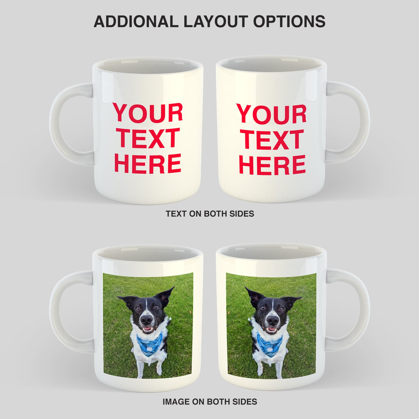 Personalised Photo Mug - Add Any Text or Photo - 11oz (325ml) - Unique Gift Idea