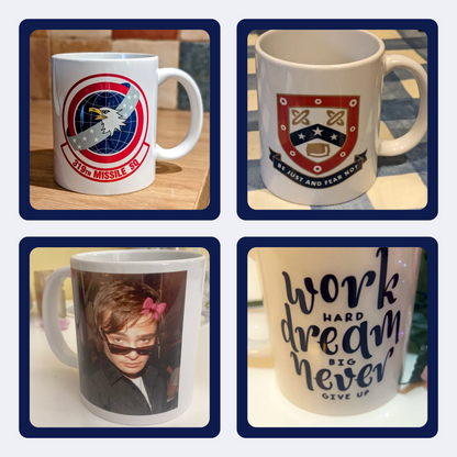 Personalised Photo Mug - Add Any Text or Photo - 11oz (325ml) - Unique Gift Idea