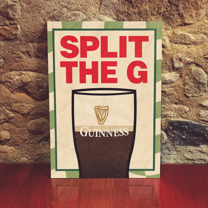 Guinness Split the G Poster