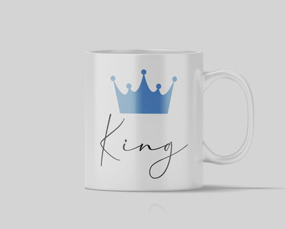 Couples King and Queen Mug Personalised