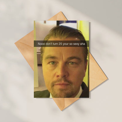 Leonardo DiCaprio 25th Birthday Card