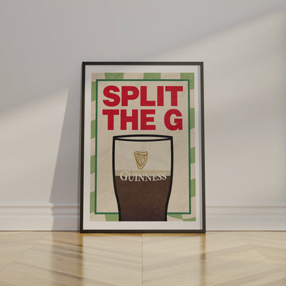 Guinness Split the G Poster