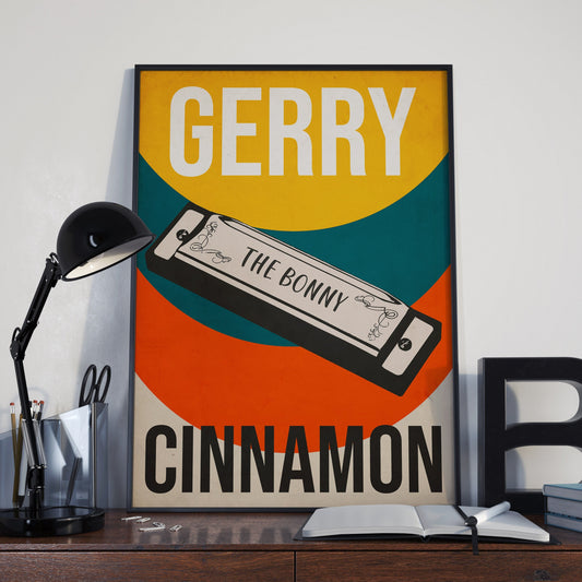 GERRY CINNAMON The Bonny Retro Style Poster