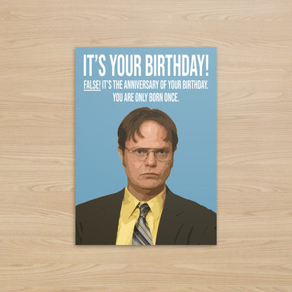 The Office - Dwight Schrute Birthday Card