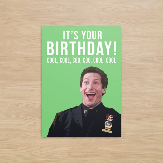 Jake Peralta Birthday Card | Cool, cool, coo, coo, cool, cool