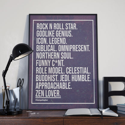 Liam Gallagher Twitter Bio poster