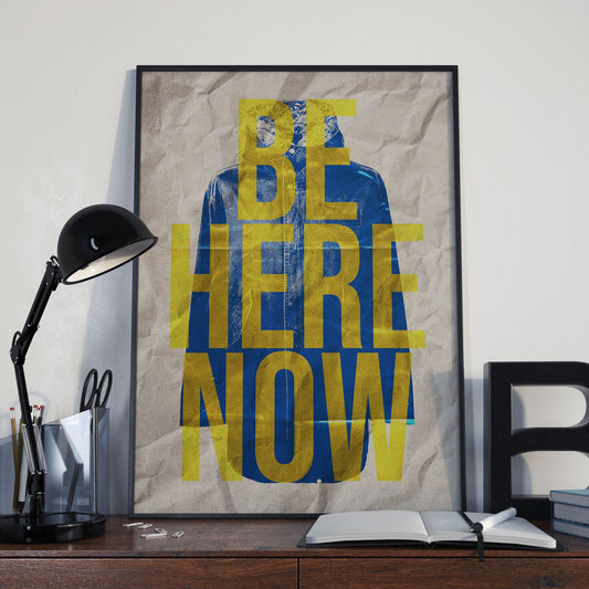 Oasis Poster - Be Here Now Song Lyric Print