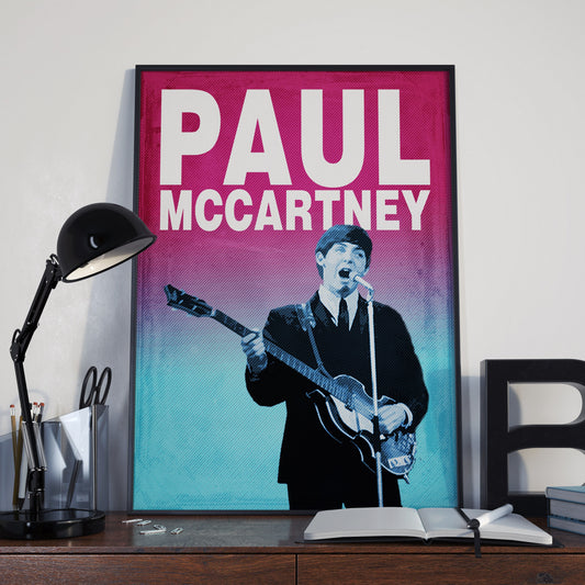 Paul McCartney Duo Tone Gradient poster