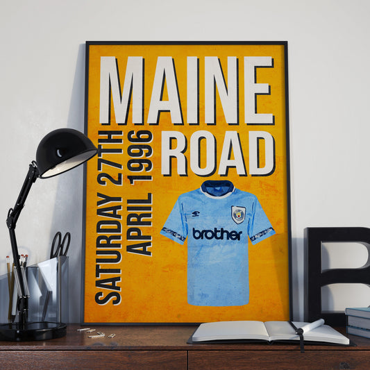 Oasis Wall Art Maine Road Poster