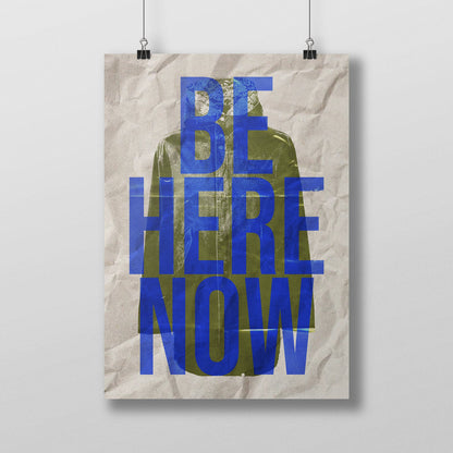 Oasis Poster - Be Here Now Song Lyric Print