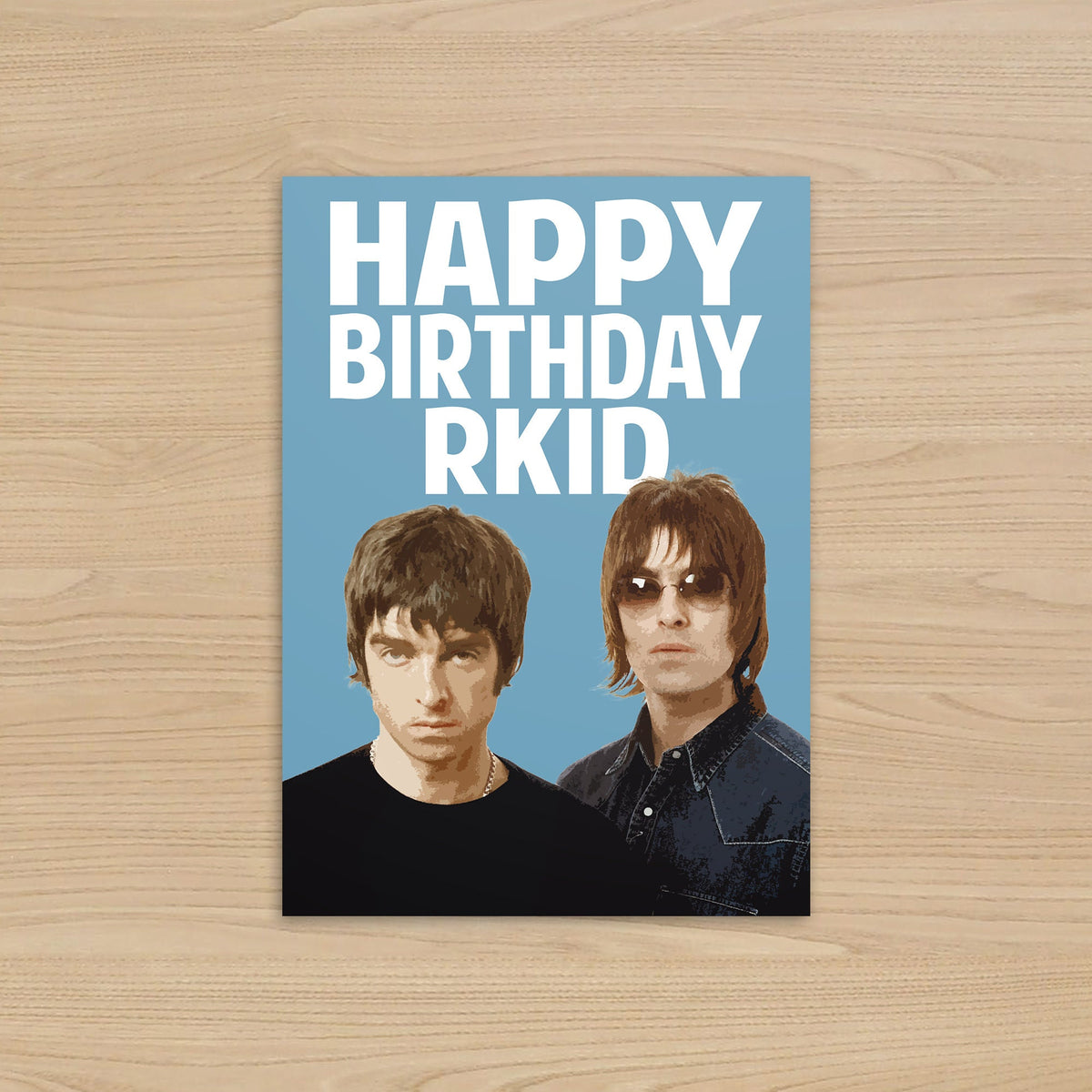 Happy Birthday Rks Oasis RKID Birthday Card | Happy Birthday rkid | 5x7 Card UK – InkWorkshop