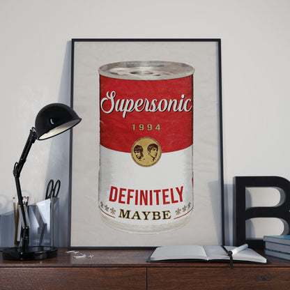 Oasis Poster - Supersonic Pop Art Style Print