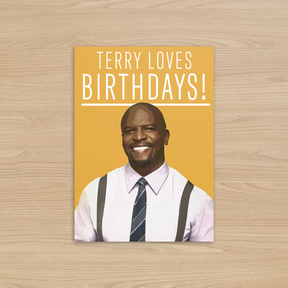 Terry Jeffords Birthday Card | Terry Loves Birthdays