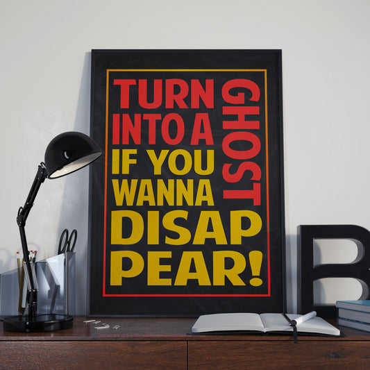 GERRY CINNAMON Ghost Song Lyric Poster