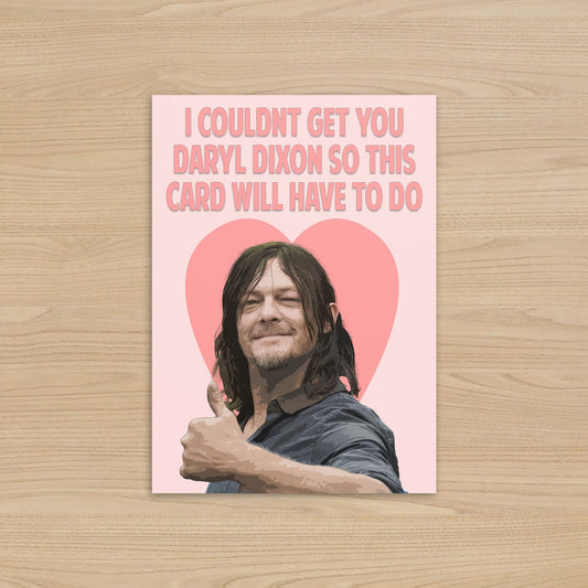 The Walking Dead - Daryl Dixon Love Heart Card